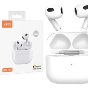 Fone de ouvido Bluetooth sem fio Kaidi KD789 branco tws 5.3